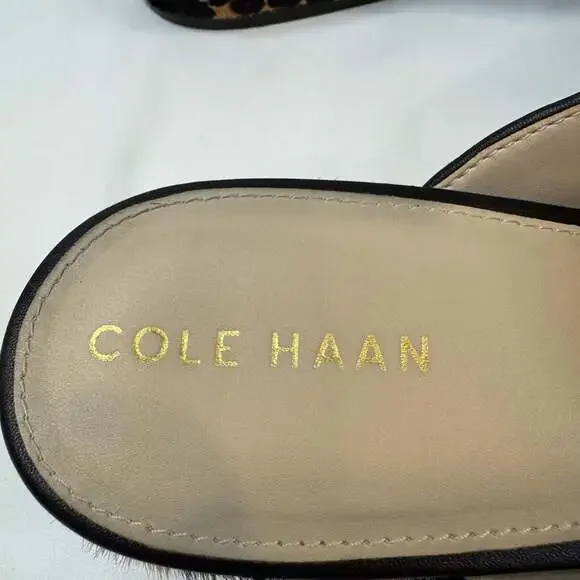 Cole Haan Piper Leopard Calf Hair Loafer Mules Size 11B - Picture 4 of 11